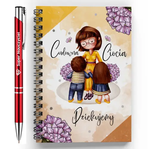 Prezent na dzień NAUCZYCIELA Koniec Roku NOTES + DŁUGOPIS dla przedszkole