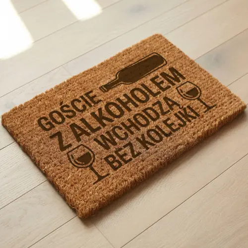 Zabawna Wycieraczka Kokosowa Prezent Na Parapetówkę  Do Mieszkania Alkohol