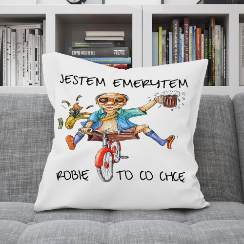Poduszka Prezent Dla Emeryta NA EMERYTURĘ