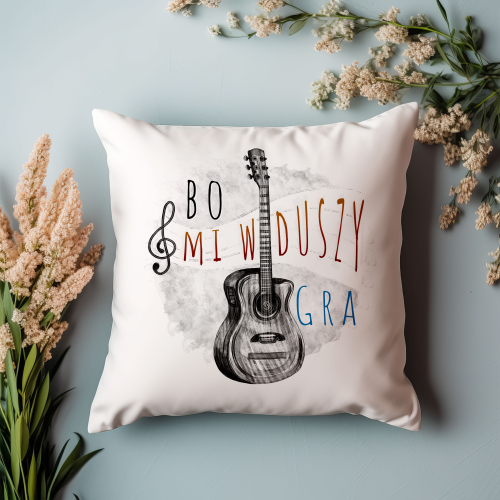 Poduszka Prezent Hobby GITARA GITARZYSTA