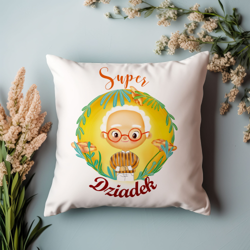 Poduszka Prezent Dzień Dziadka SUPER