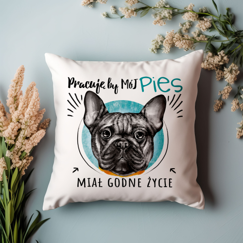 Poduszka Prezent Pies Rasa BULDOG FRANCUSKI
