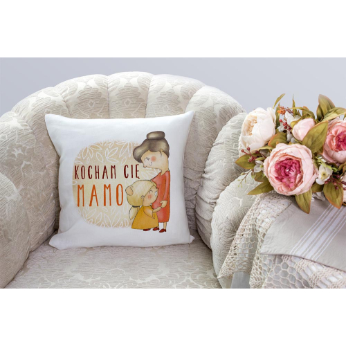 PODUSZKA PREZENT ŚWIĘTO DLA MAMY KOCHAM CIĘ MAMO