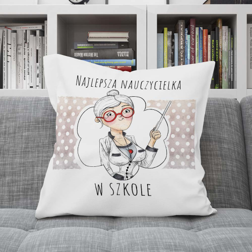 Poduszka Prezent DZIEŃ NAUCZYCIELA nauczycielka