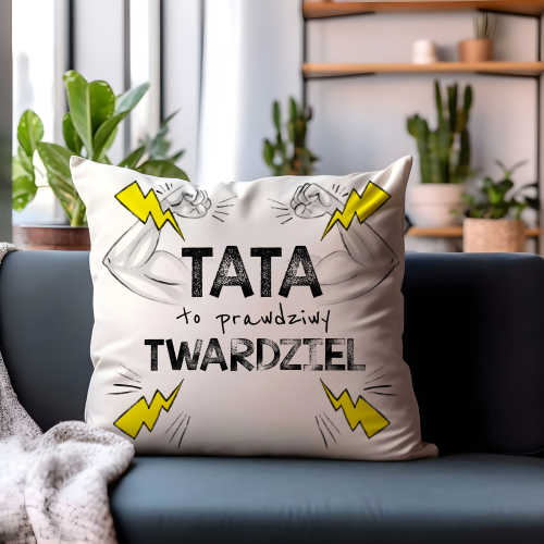 PODUSZKA PREZENT DEKORACJA DLA TATY OJCA TEŚCIA NA URODZINY IMIENINY ŚWIĘTA