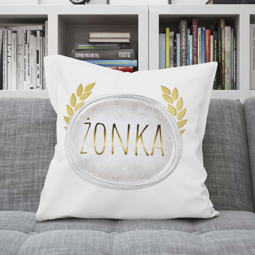 Poduszka Prezent Małżeństwo Para Ślub ŻONKA