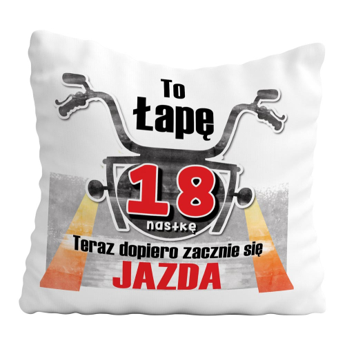 ODJAZDOWA PODUSZKA PREZENT NA URODZINY 100 18 40 50