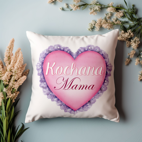 UPOMINEK PODUSZKA PREZENT ŚWIĘTO DZIEŃ MATKI TEŚCIOWEJ KOCHANA MAMA SERCE
