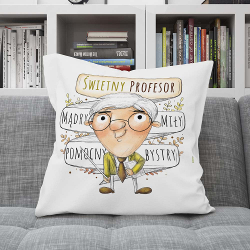 Poduszka Prezent DZIEŃ NAUCZYCIELA profesor