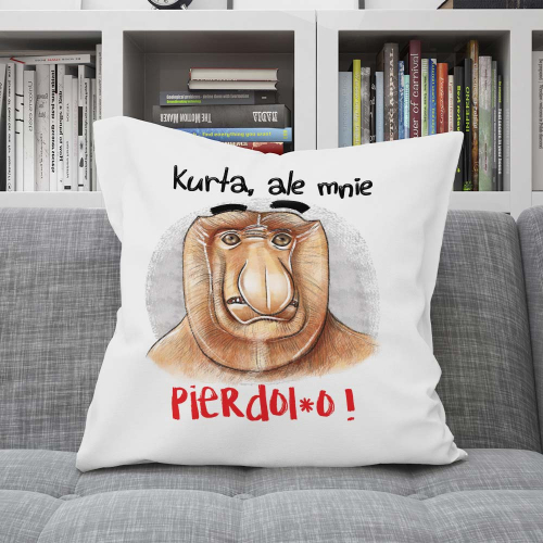 Poduszka Prezent Nosacz ALE MNIE PIER..