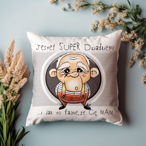 Poduszka Prezent Dzień Dziadka SUPER
