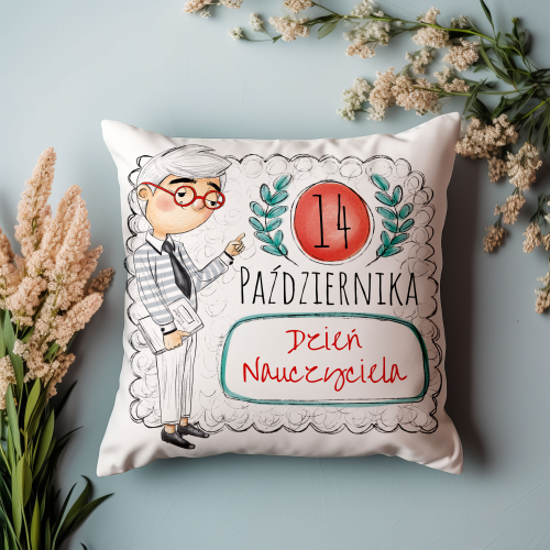 Poduszka Prezent DZIEŃ NAUCZYCIELA nauczyciel