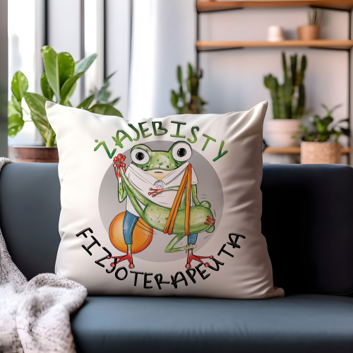 Poduszka Prezent Praca Żajebisty FIZJOTERAPEUTA