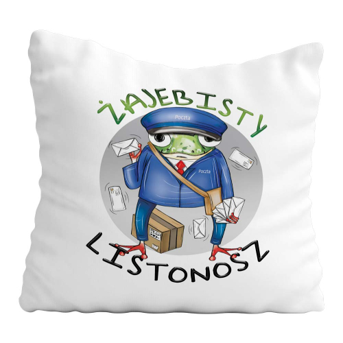 Poduszka Prezent Praca Zawód Żajebisty LISTONOSZ