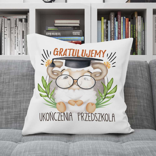 Poduszka Prezent Zakończenie Przedszkola Baranek