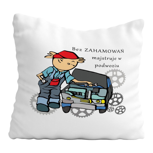UPOMINEK PODUSZKA PREZENT ZAWÓD MECHANIK SAMOCHODOWY