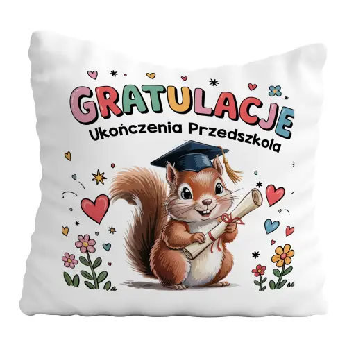 PODUSZKA PREZENT NA ZAKOŃCZENIE ROKU ŻŁOBEK SZKOŁA PRZEDSZKOLE WEWIÓRKA