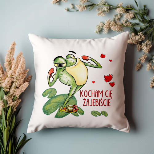 Poduszka Prezent Walentynki KOCHA ŻAJEBIŚCIE