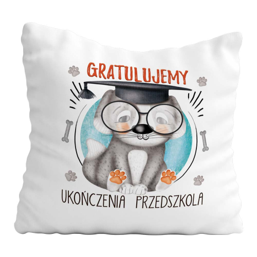 Poduszka Prezent Zakończenie Przedszkola Piesek