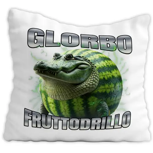 Poduszka Glorbo Fruttodrillo Italian Brainrot Viral Tiktok Prezent