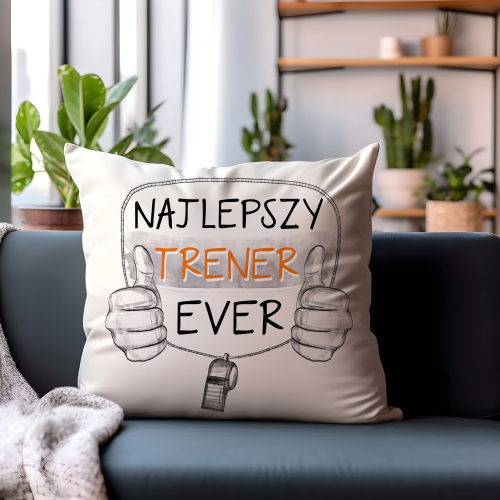 Poduszka Prezent Sport NAJLEPSZY TRENER
