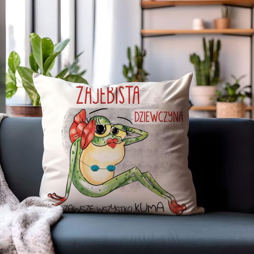Poduszka Prezent Dzień Dziewczyny Żajebista