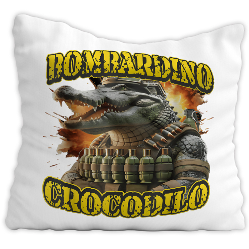 Poduszka Bombardino Crocodilo Brainrot Viral Tiktok Prezent
