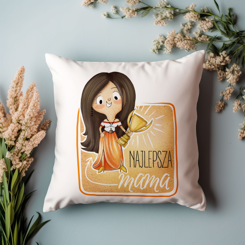 UPOMINEK PODUSZKA PREZENT ŚWIĘTO DZIEŃ MATKI DLA MAMY TESCIOWEJ KOBIETA NAJLEPSZA MAMA