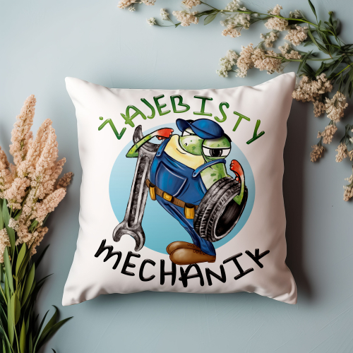 Poduszka Prezent Praca Zawody Żajebisty MECHANIK