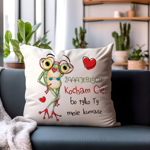 Poduszka Prezent Walentynki KOCHAM CIĘ