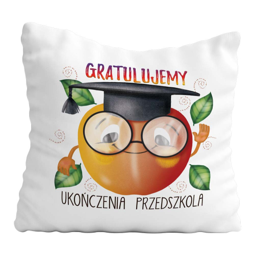 Poduszka Prezent Koniec Przedszkola JABŁKO