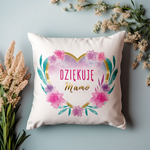 PODUSZKA PREZENT ŚWIĘTO DLA MAMY PODZIĘKOWANIE DZIĘKUJE MAMO KOBIETA