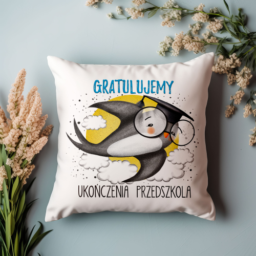 Poduszka Prezent Zakończenie Przedszkola JASKÓŁKA