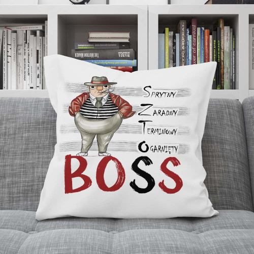 Poduszka Prezent Praca SZEF Sztos Boss