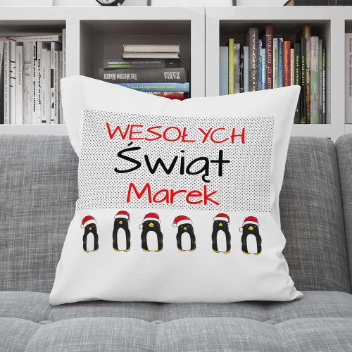 Poduszka Prezent Mikołajki Gwiazdka Święta Imię