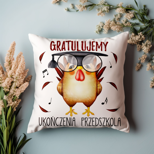 Poduszka Prezent Zakończenie Przedszkola Kogucik