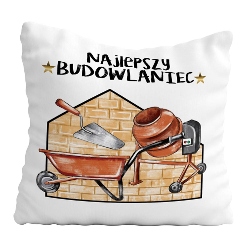 UPOMINEK PODUSZKA PREZENT ZAWÓD BUDOWLANIEC MURARZ BUDOWNICZY