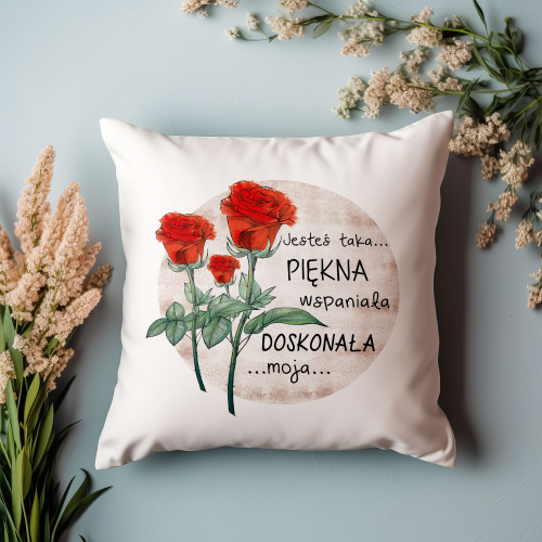 Poduszka Prezent Walentynki JESTEŚ PIĘKNA