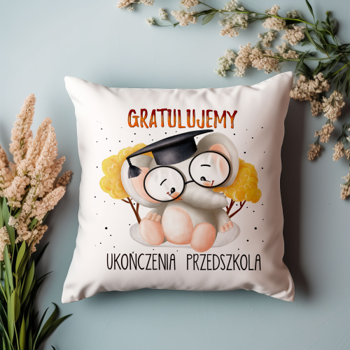 Poduszka Zakończenie Roku Przedszkola SŁOŃ SŁONIK