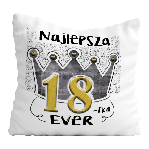 PODUSZKA PREZENT UPOMINEK NA URODZINY 30 50 18 JUBILEUSZ