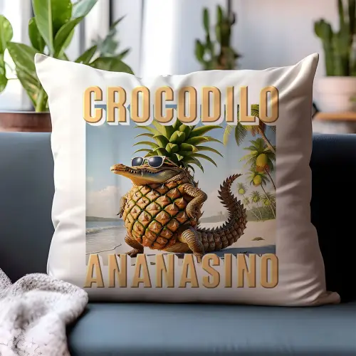 Poduszka Crocodilo Ananasino Italian Brainrot Viral Tiktok  Prezent