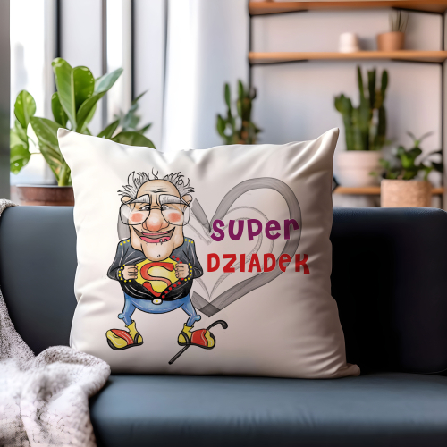 Poduszka Prezent Dzień Dziadka SUPER