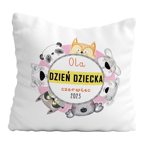Poduszka Prezent DZIEŃ DZIECKA Dziewczynka Imię