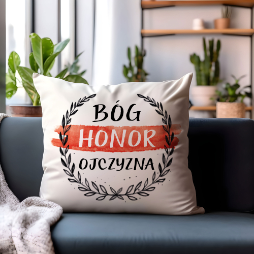 Poduszka Patriota 11 Listopada BÓG HONOR OJCZYZNA