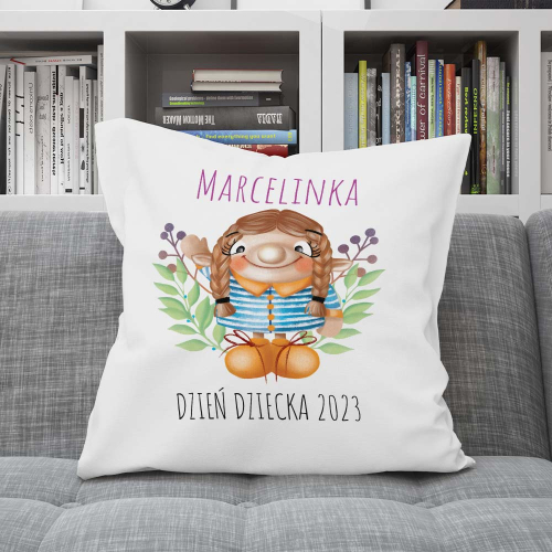 Poduszka Prezent DZIEŃ DZIECKA Skrzacik Ona IMIĘ