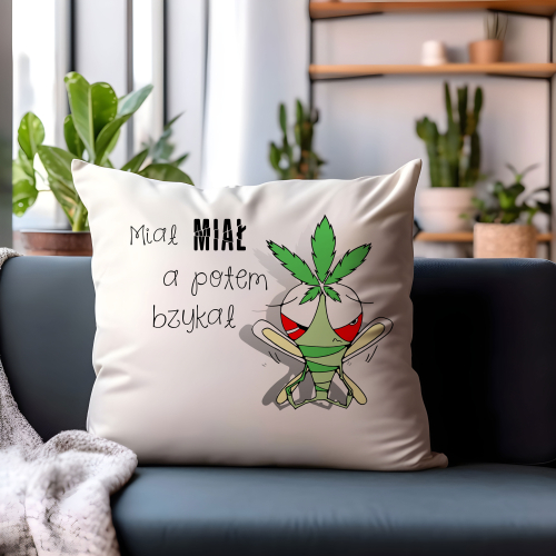 Poduszka Prezent Rasta Trawka Marihuana MIAŁ MIAŁ