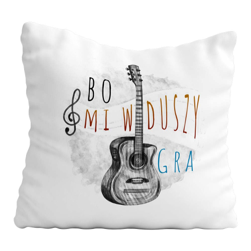 Poduszka Prezent Hobby GITARA GITARZYSTA