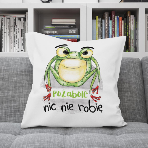 Poduszka Prezent Żaba NIE ROBIĘ