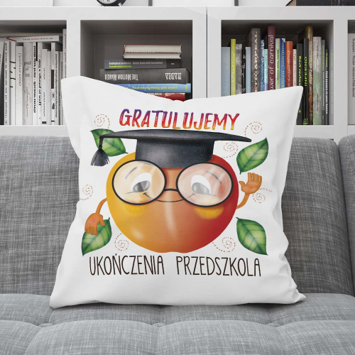 Poduszka Prezent Koniec Przedszkola JABŁKO