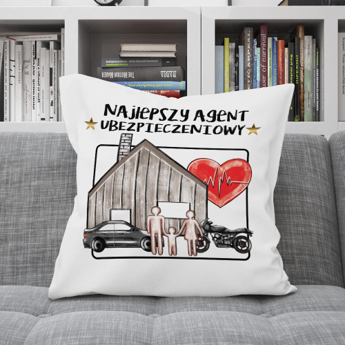 UPOMINEK PODUSZKA PREZENT ZAWÓD AGENT UBEZPIECZENIOWY